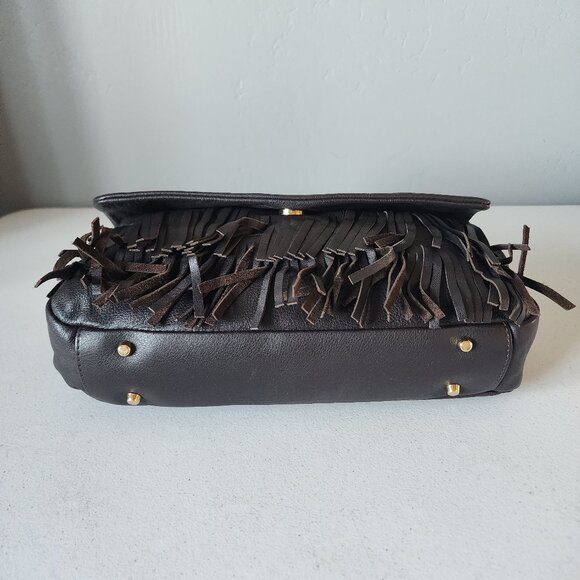 Furla Brown Fringe Bag "EUC" - Picture 10 of 16